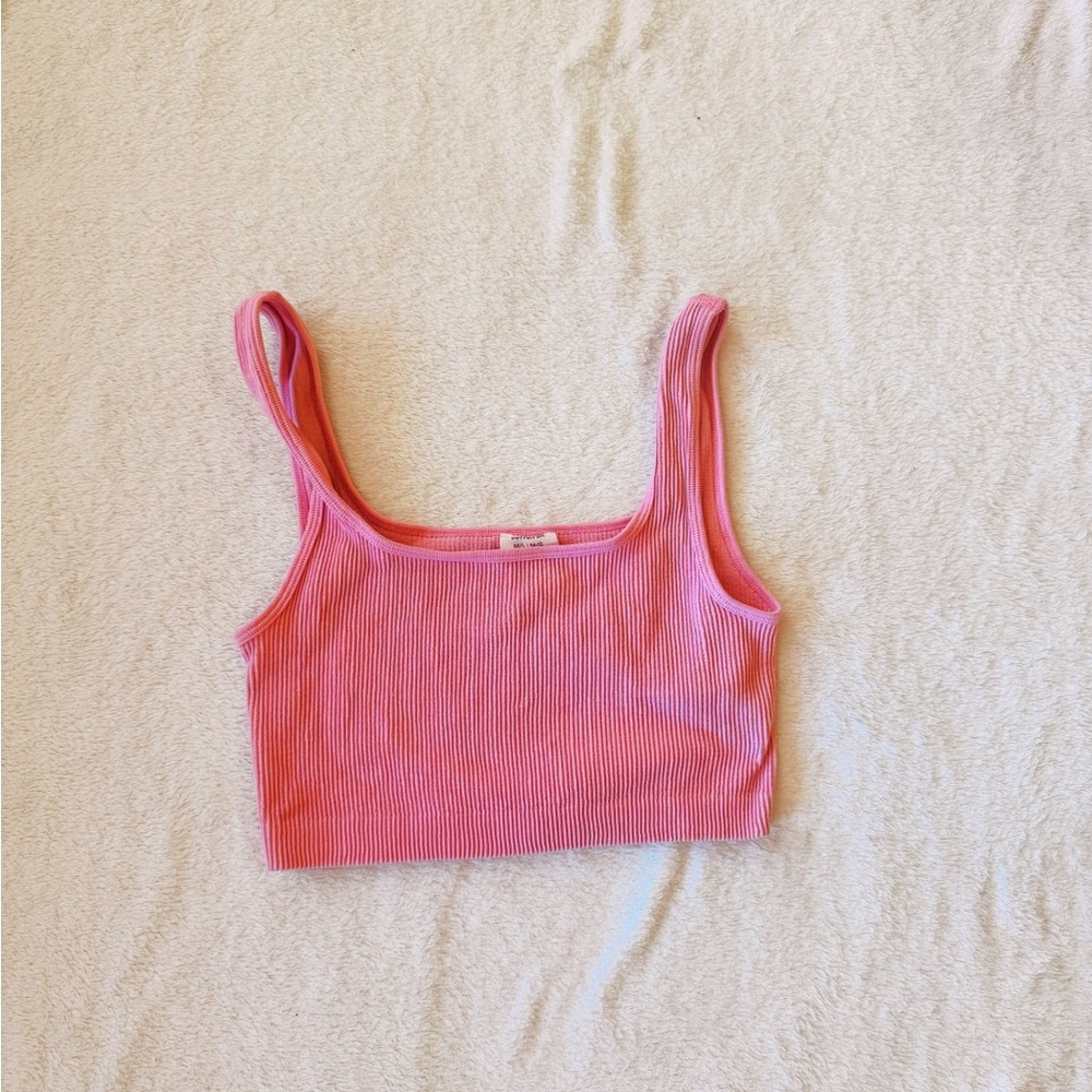 Cotton On Blush Ribbed Tank Top